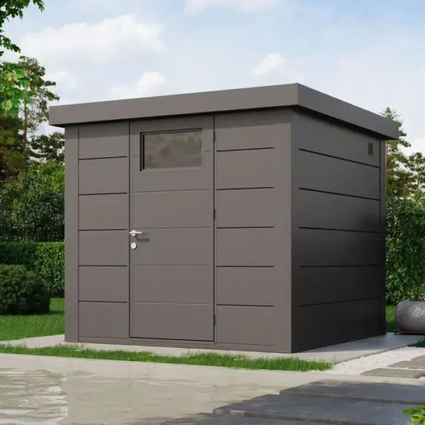 abri de jardin en acier telluria classico 24