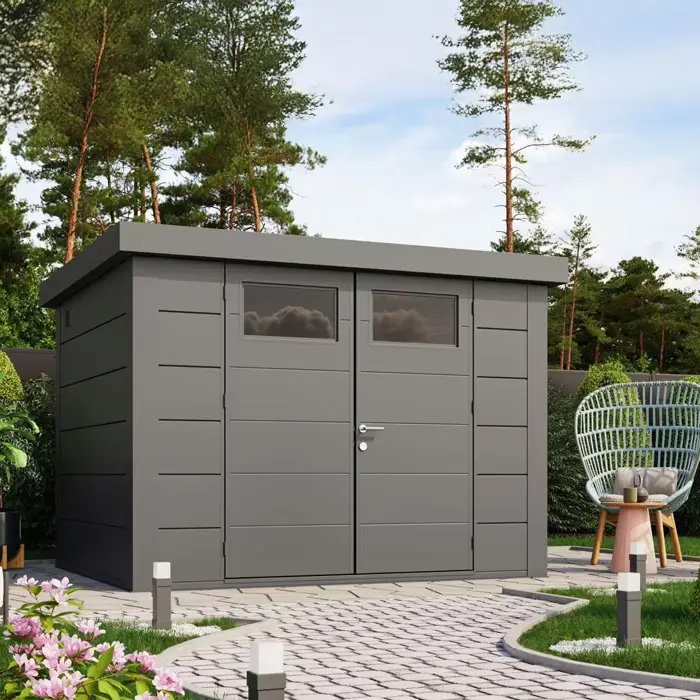 abri de jardin en acier telluria classico 3024