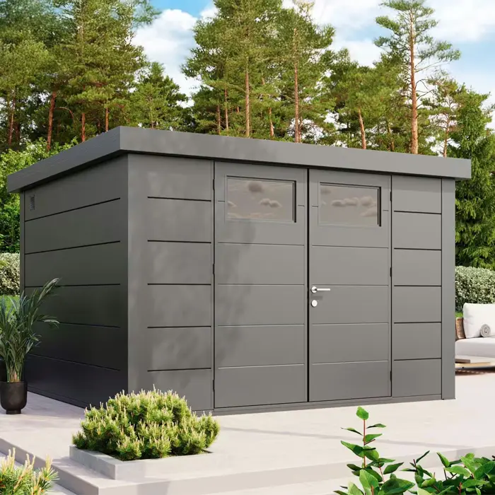 abri de jardin en acier telluria classico 3330
