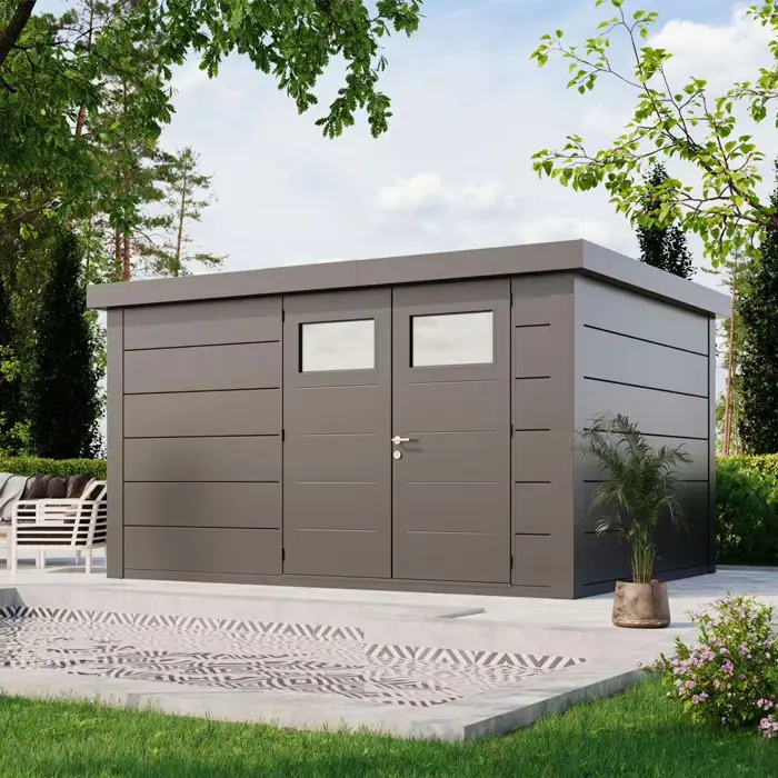 abri de jardin en acier telluria classico 39