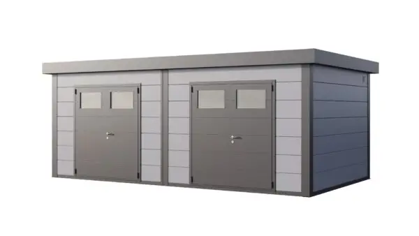 Abri de jardin Telluria Duo 3336 + Gris clair