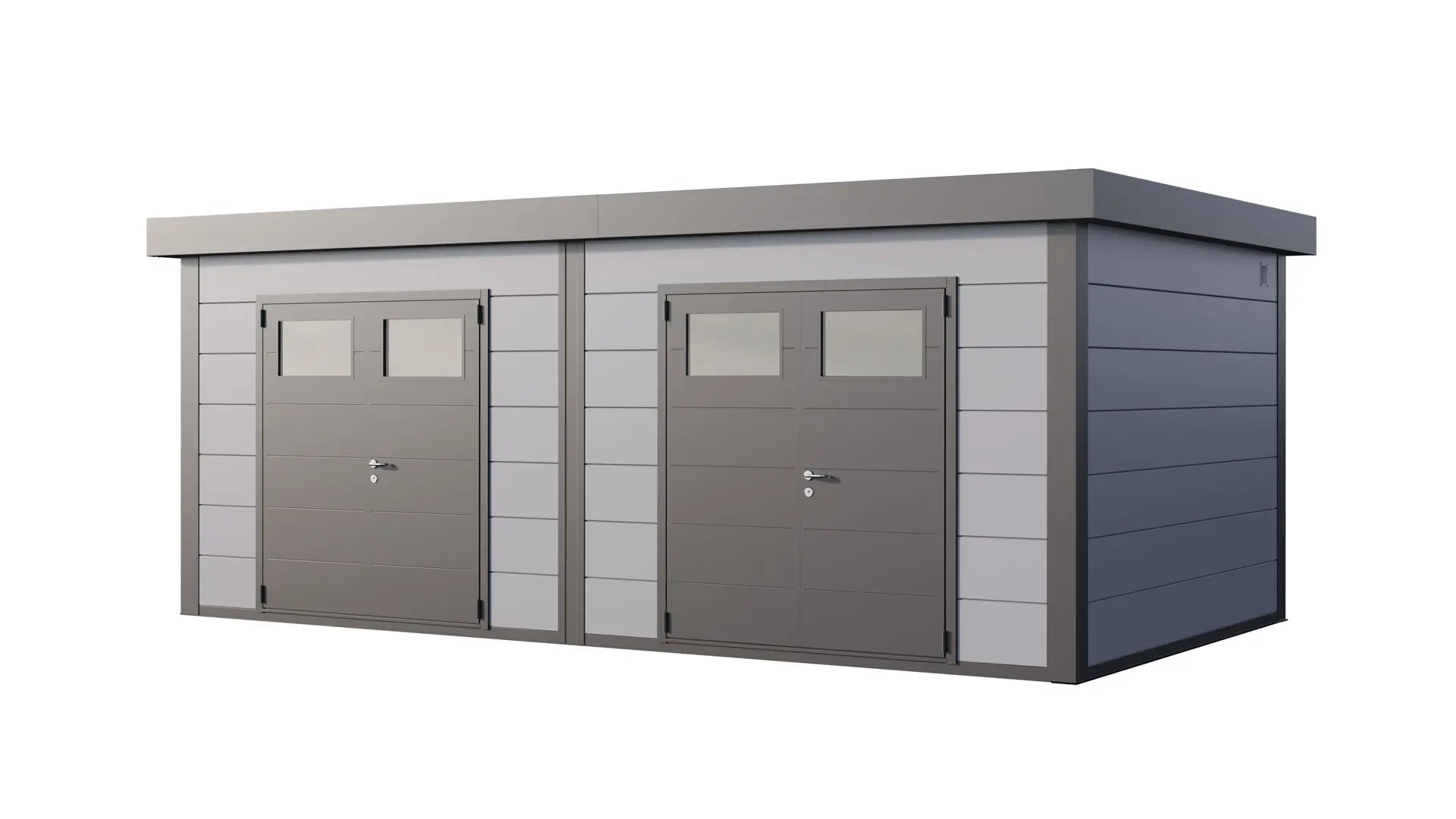 Abri de jardin Telluria Duo 3336 + Gris clair