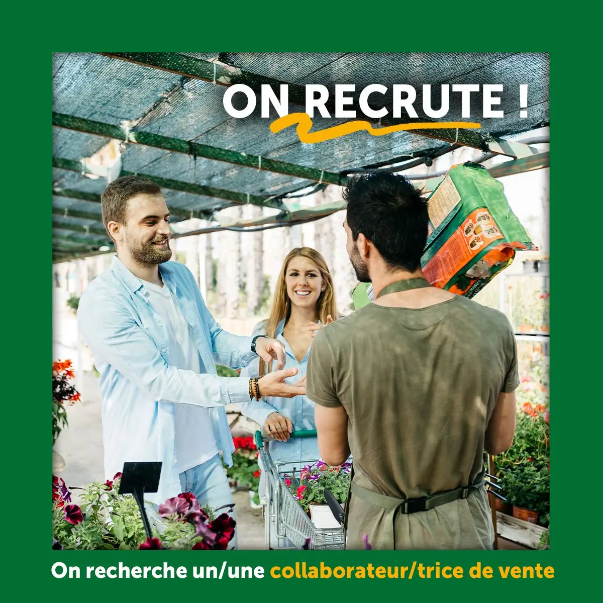Pépinière de l'Étoile - Recrutement collaborateur de vente