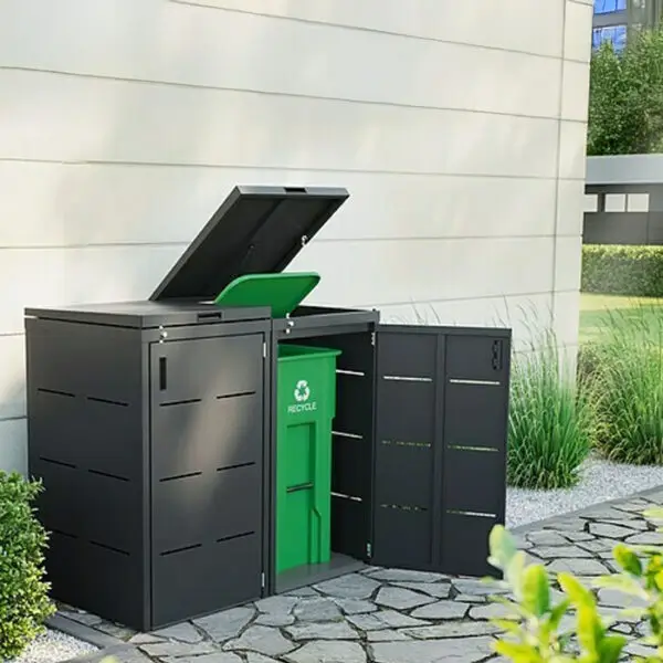 cache poubelle metalique telluria cestino