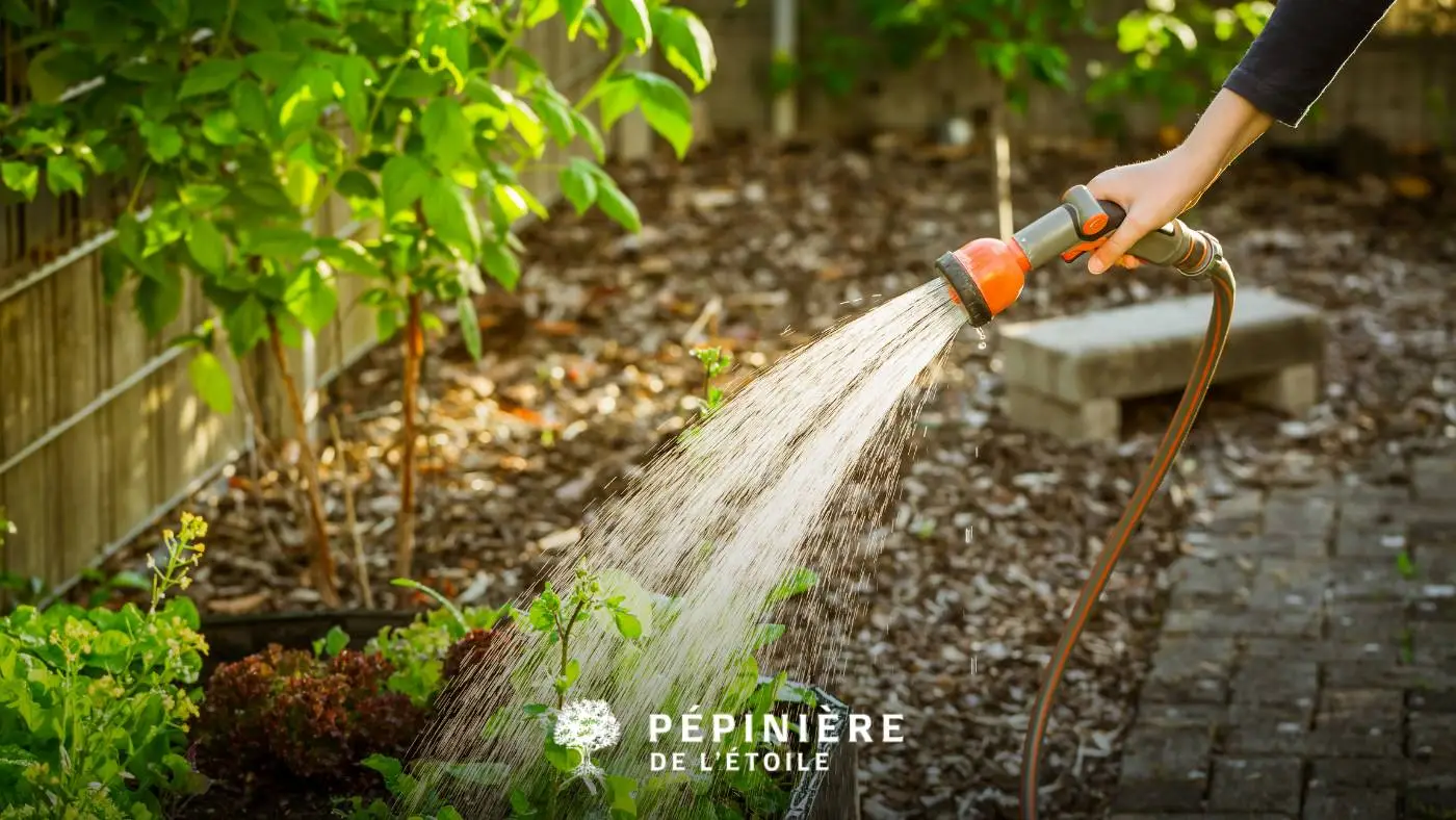Arrosage des plantes du jardin
